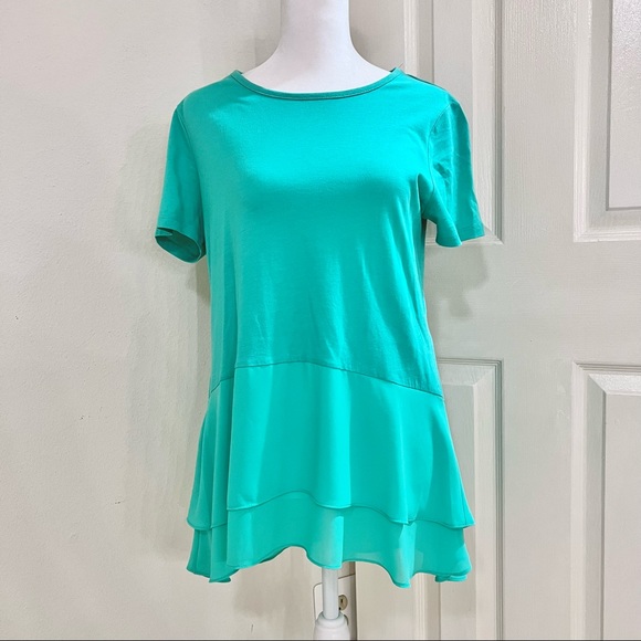 Michael Kors Turqoise Tiered Top - Picture 2 of 5